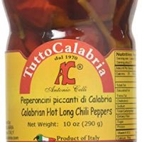 TUTTO CALABRIA Hot Long Chili Peppers, 10.2 OZ (Original Version)