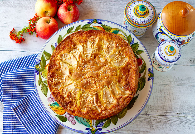 Fall Apple Almond Cake