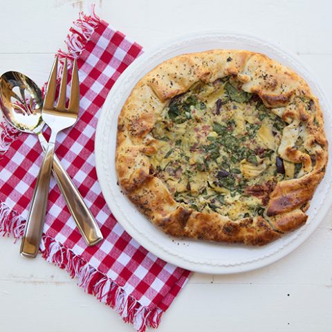 Spinach & Artichoke Rustic Tart