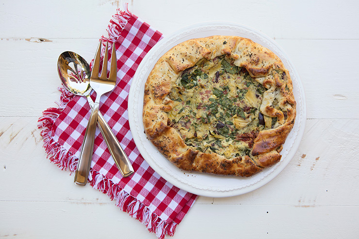 Spinach & Artichoke Rustic Tart