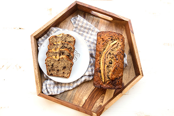 Banana Bread With Dark Chocolate Chunks