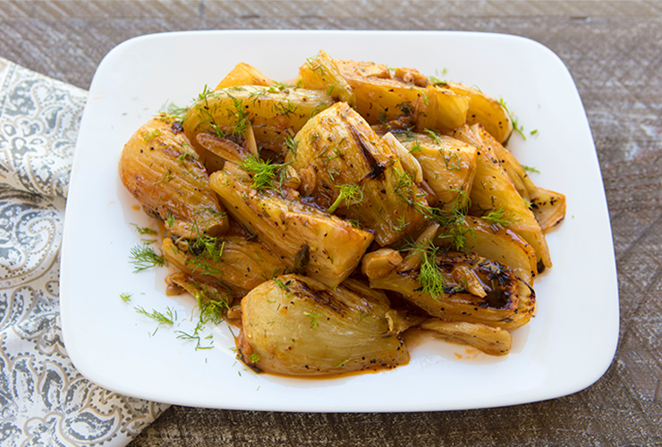 Braised Garlicky Fennel