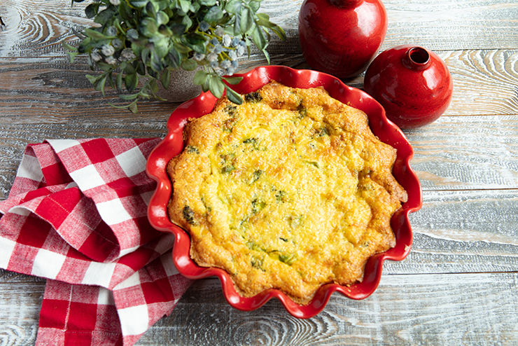 Broccoli Cheese Quiche