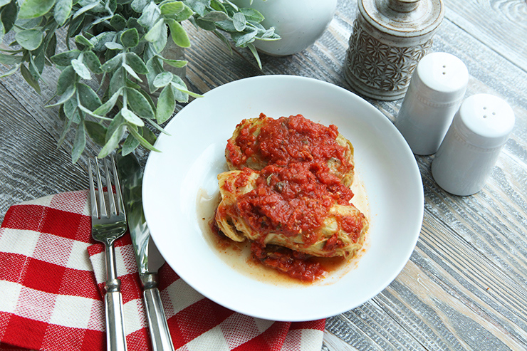 Veal Stuffed Cabbage Rolls