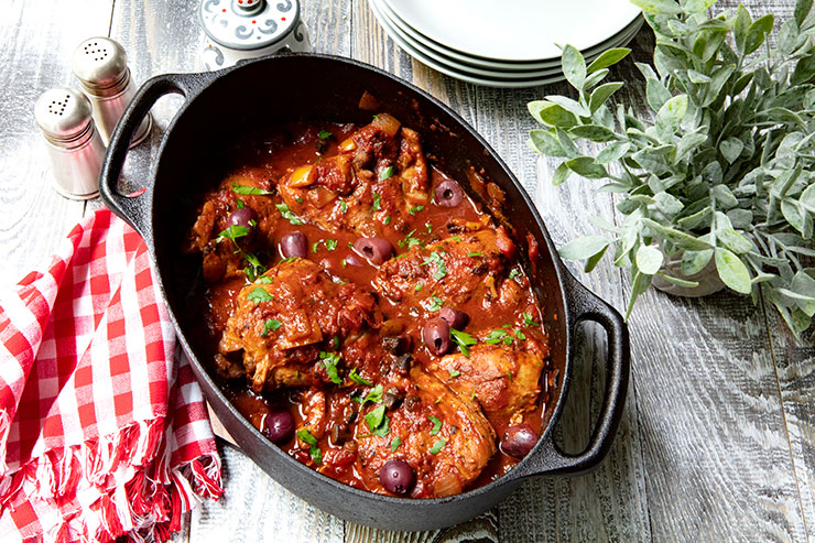 Chicken Cacciatore With Calabrian Peppers