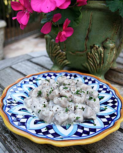 Chestnut Gnocchetti With Creamy Cheese Sauce