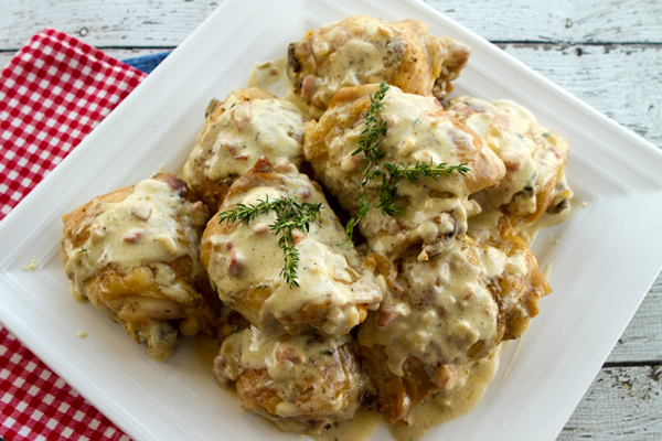 Chicken With Mustard Mascarpone Sauce