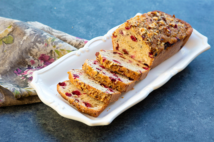 Cranberry Orange Loaves With Hazelnuts