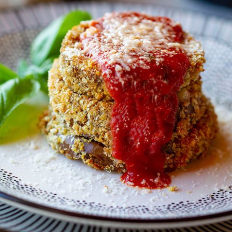 Eggplant Parmesan Stacks