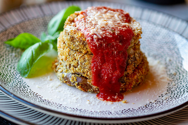 Eggplant Parmesan Stacks