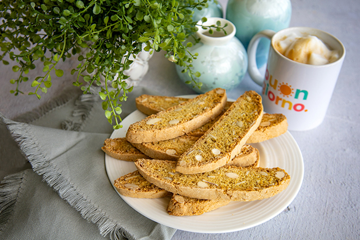 Ginger Orange Biscotti With Almonds