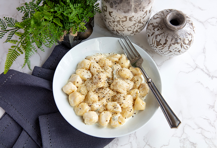 Potato Gnocchi With Gorgonzola Cream Sauce