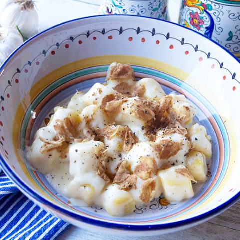 Potato Gnocchi With Truffle Cheese Sauce