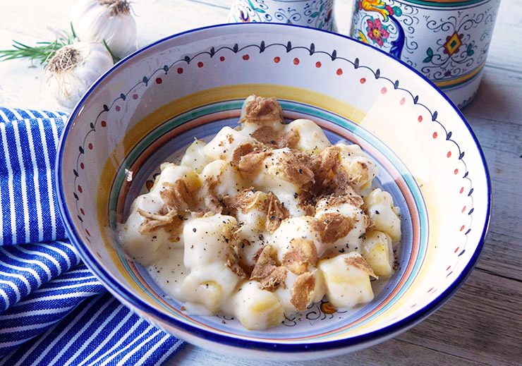 Potato Gnocchi With Truffle Cheese Sauce