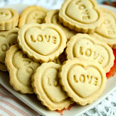 Valentine's Day Ginger Spice Stamped Cookies
