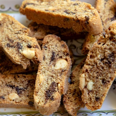 Peanut Butter & Chocolate Biscotti