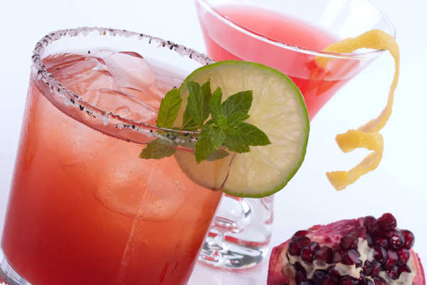 Frosty Pomegranate Margaritas