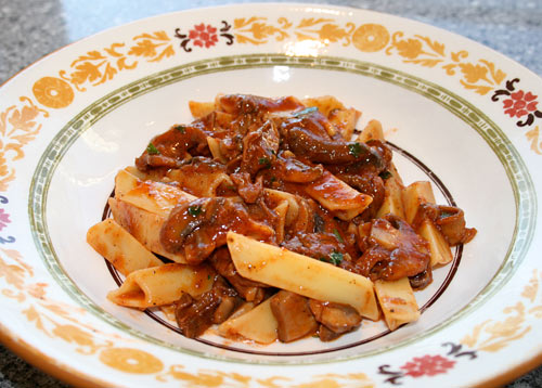 Mixed Mushroom Pasta