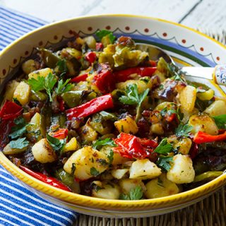 Fried Potatoes, Peppers, & Onions