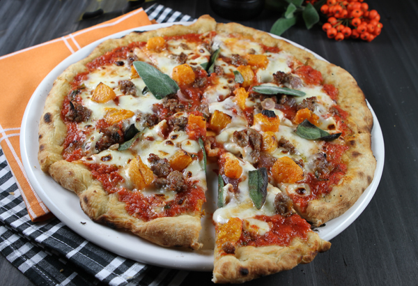 Pumpkin, Sausage & Sage Pizza ~ Perfect Pairing With Moretti Beer