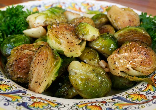 Pan Roasted Brussel Sprouts