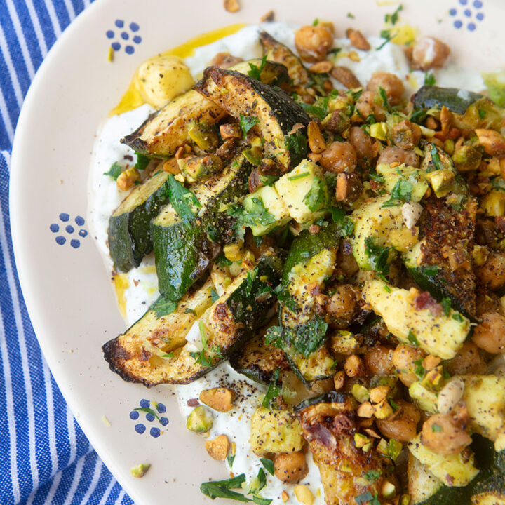 Roasted Zucchini, Chickpea, & Avocado