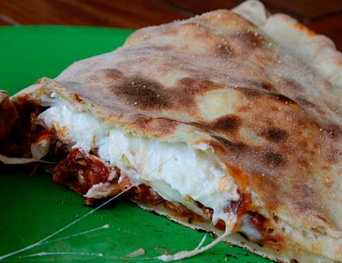 Sausage And Eggplant Calzone