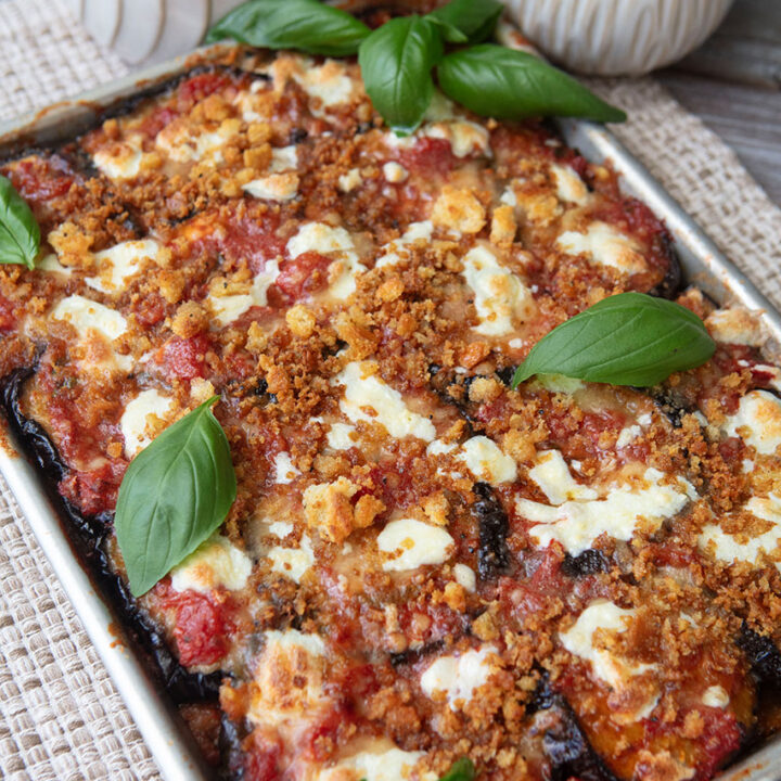 Sheet Pan Eggplant Parmesan
