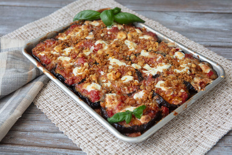 Sheet Pan Eggplant Parmesan