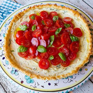 Ricotta And Goat Cheese Tomato Tart