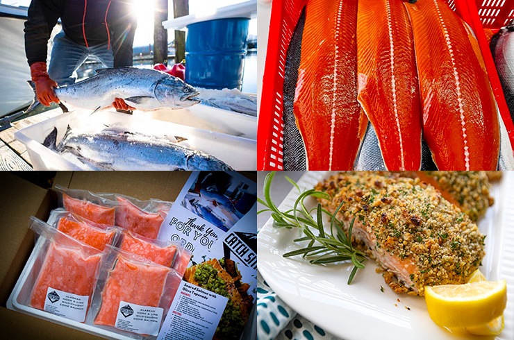 Parmesan & Nut Crusted Salmon For Catch Sitka Seafoods