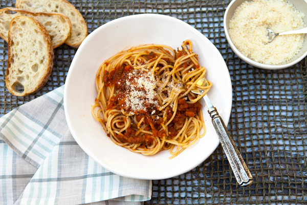 Pasta with Hearty Vegetable “Bolognese”
