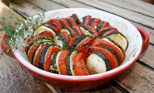 Roasted Zucchini With Tomatoes